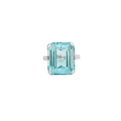 Bague or blanc Topaze