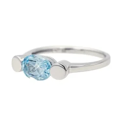 Bague Or blanc Topaze