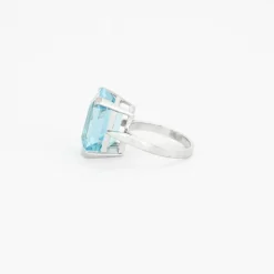 Bague or blanc Topaze