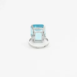 Bague or blanc Topaze
