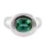 Bague or blanc, tourmaline