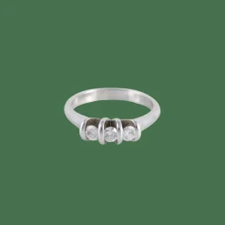Bague Or blanc Trilogie