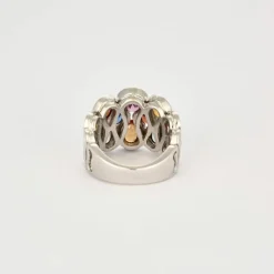 Bague or blanc TUTTI FRUTTI