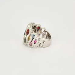 Bague or blanc TUTTI FRUTTI