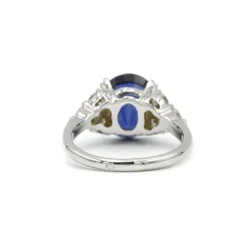 Bague or diamants & saphir