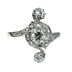 Bague Or Diamants époque 1900