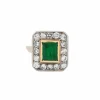 Bague Or Emeraude et Diamants