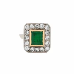 Bague Or Emeraude et Diamants