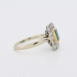 Bague Or Emeraude et Diamants