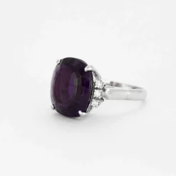 Bague or et améthyste