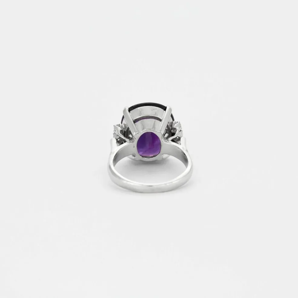 Bague or et améthyste