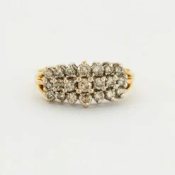 Bague or et diamants