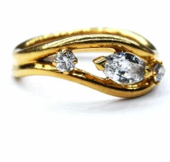 Bague or et diamants