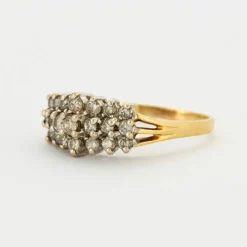 Bague or et diamants