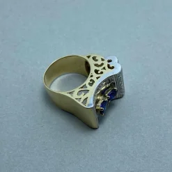Bague or et diamants