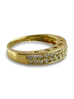 Bague or et diamants 0,60 ct