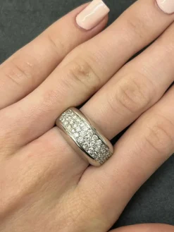 Bague or et diamants 1 ct