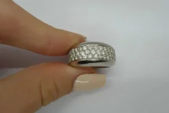 Bague or et diamants 1 ct