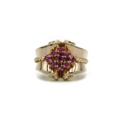 Bague or et rubis