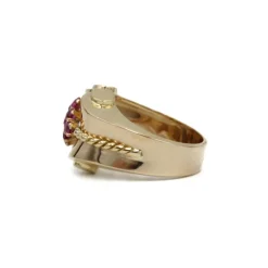 Bague or et rubis