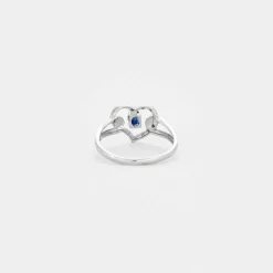 Bague or et saphir