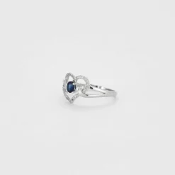 Bague or et saphir