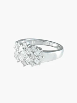 BAGUE OR GRIS - DIAMANTS