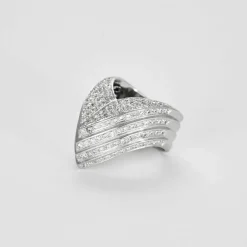 Bague Or gris et Diamants