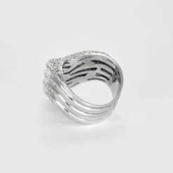 Bague Or gris et Diamants