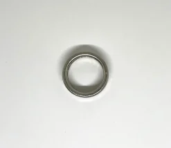 Bague or gris, alliance diamants tour complet
