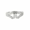 Bague Or Gris Diamants