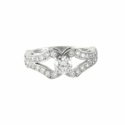 Bague Or Gris Diamants