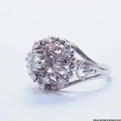 Bague Or gris Diamants