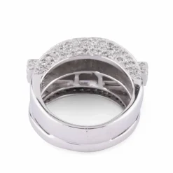 Bague or gris, diamants