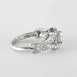 Bague Or Gris Diamants