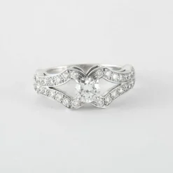 Bague Or Gris Diamants