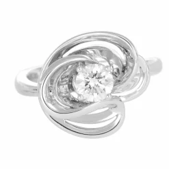 Bague Or Gris et Diamant