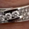 Bague Or Gris et Diamants