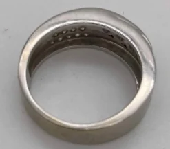 Bague Or Gris et Diamants