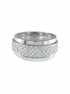 BAGUE OR GRIS PAVAGE DIAMANTS