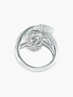BAGUE OR GRIS PAVAGE DIAMANTS
