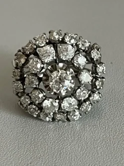 Bague Or Gris Platine Diamants 2,60 ct