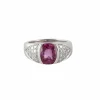 Bague Or Gris Saphir & Diamants