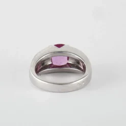 Bague Or Gris Saphir & Diamants
