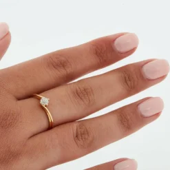 Bague Or Jaune - Diamants
