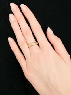 BAGUE OR JAUNE & DIAMANTS