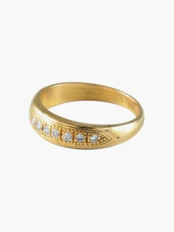 BAGUE OR JAUNE & DIAMANTS