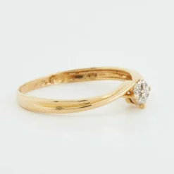 Bague Or Jaune - Diamants