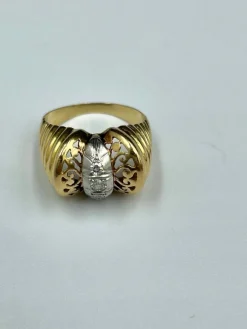 Bague or jaune 3 diamants