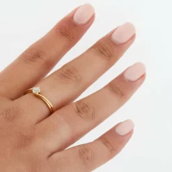Bague Or Jaune - Diamants